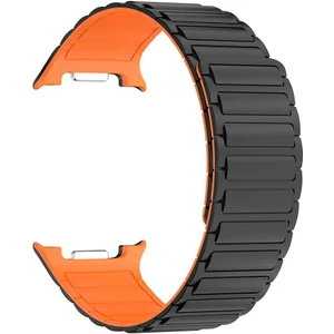 Samsung Galaxy Watch 8 40 / 44 mm Magnetik Silikon Kordon Baklalı Desenli Mıknatıslı Kayış