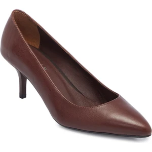 Kahve Hakiki Deri Kadın Stiletto - K24S1AY67736-A24