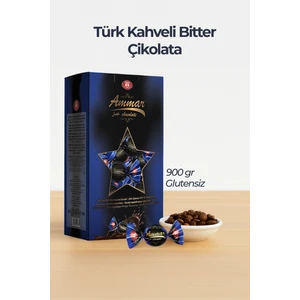 Türk Kahvesi Dolgulu %80 Bitter Çikolata (900 gr) Glutensiz