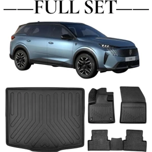 Peugeot 5008 2024+ Araca Özel Bagaj Havuzu ve 4d Paspas Takımı Premium