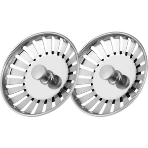 Çöpmak 2 Adet Mutfak Lavabo Sifon Gideri Paslanmaz Metal Tıpa Süzgeci 8 cm – Dayanıklı ve Uyumlu