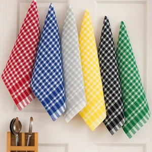 Pöti Kareli 6'lı Kurulama Bezi, Mutfak Havlusu, Servis Peçetesi, Beslenme Örtüsü 45X60 cm