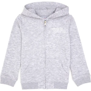 U.s. Polo Assn. Kız Çocuk Açık Gri Melanj Sweatshirt 50316837-VR091