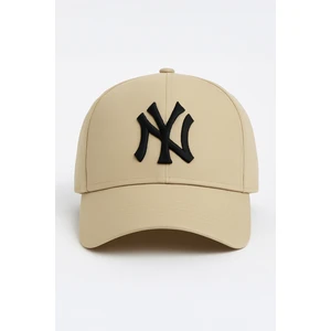 Ny New York Nakış Unisex Beyzbol Bej Şapka Kadın Şapka Erkek Şapka Yazlık Şapka