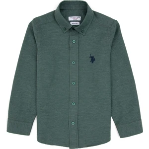 U.s. Polo Assn. Erkek Çocuk Koyu Yeşil Gömlek Basic 50316801-VR079