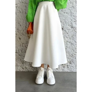 Scuba Kumaş Geniş Çan Etek