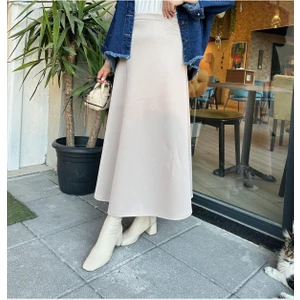 Scuba Kumaş Geniş Çan Etek