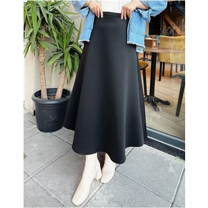 Scuba Kumaş Geniş Çan Etek