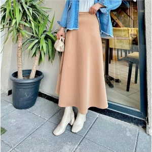 Scuba Kumaş Geniş Çan Etek