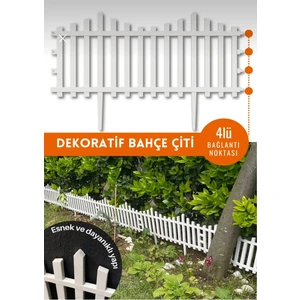 Dekoratif Bahçe Çiti Plastik Peyzaj Çiti Modern Bahçe Çiti 1 Adet 39X59CM 4lü Baglantı Daha Kaliteli