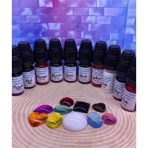 Sirius Hobi Epoksi Şeffaf Transparan Pigment Seti 10 Renk 100 ml Hobi Kullanımı İçin