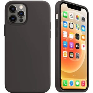 Piyasa Sepeti Apple iPhone 12 Pro Max 6.7'' İçi Kadife Silikon Kılıf Siyah