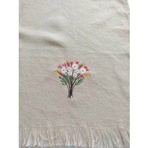 Nakışlı Otantik Organik Püsküllü Runner 45X105 cm