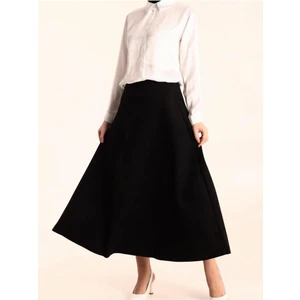 A Kesim Maxi Boy Süet Kloş Etek 0032