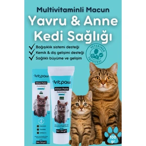 Kitten Paste 100 Gr.(Yavru & Anne Kedi Direnç Sistemi Destekleyici Multivitamin Macun)
