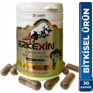 Erkexn Bitkisel Ekstrat Çakşır Otlu 30 Kapsül Plastik Kutu