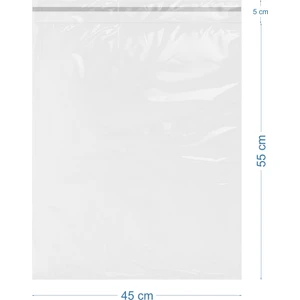 45X55+5CM Lüx Mat Beyaz Cepsiz Kargo Poşeti