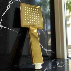 Kare Gold Renkli Modern Duş Başlığı