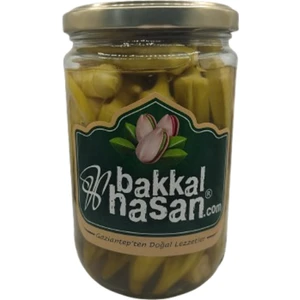 Bakkal Hasan Ev Yapımı Antep Bamya Turşusu 660 cc Vakumlu Cam Kavanoz
