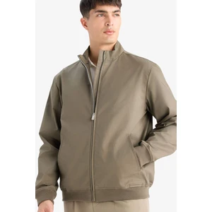 Slim Fit Dar Kesim Dik Yaka Astarlı Fermuarlı Cepli Mevsimlik Baharlık Mont D1238AX25AU