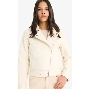 Regular Fit Fermuarlı Suni Deri Ceket Mont E8530AX25AU