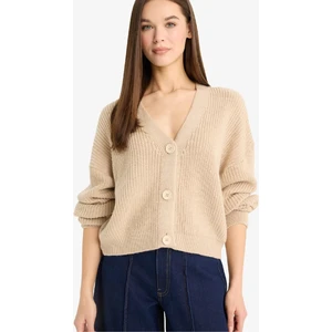 Regular Fit V Yaka Düğmeli Triko Hırka U2052AZ25WN