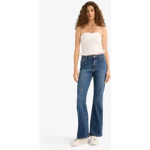 Mia Flare Fit Normal Bel İspanyol Paça Uzun Jean Pantolon E9158AX25AU