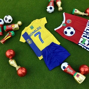 Bite Nose Çocuk Al Nassr Ronaldo Forma Şort Çorap