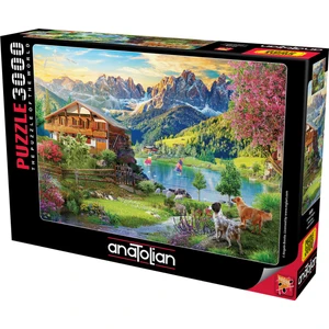 3000 Parçalık Puzzle - Dolomit Dağları 4928