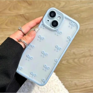 iPhone 13 Uyumlu Premium Fiyonk Tasarımlı Şeffaf Kılıf