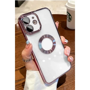 Iphone 11 Uyumlu Luxury Logo Kısmı Açık Köşeli Iphone 12 Görünümlü Kılıf