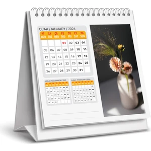 2026 Çiçek Masa Takvimi