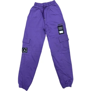 Mor Kız Çocuk Eşofman Altı Kompak Kumaş