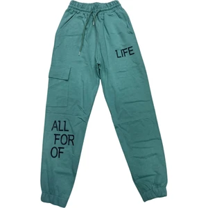 Yeşil Kız Çocuk Eşofman Altı Kompak Kumaş