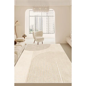 Dijital Kaymaz Iskandinav Yıkanabilir Vizon Bej Salon Halısı Mutfak Halısı Koridor Halısı Yolluk DC-7185