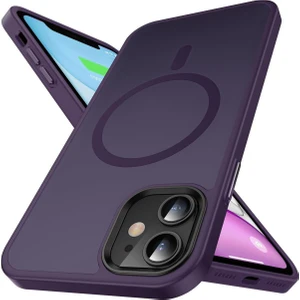 Iphone 11 Uyumlu Köşeli (12 Görünümlü) Kamera Çıkıntılı Kenarı Renkli Hassas Butonlu Magsafe Kılıf