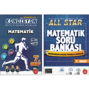 Newton Yayınları 7.sınıf Kondisyon + All Star Matematik Soru Bankası (2 Kitap)