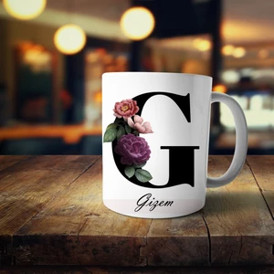 Gizem İsimli G Baş Harf Baskılı Kupa Bardak