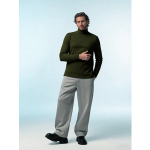 Boğazlı Triko – Yün Karışımlı, Oversize Fit