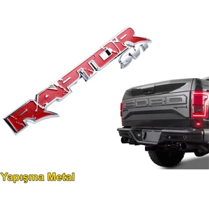 Ford Raptor Kırmızı Sm Metal Arka Amblem