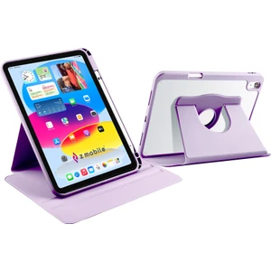 iPad 10. Nesil 11. Nesil A16 2022 - 2025 10.9" Uyumlu Kılıf Simplism 360 Dönen Yatay Dikey Standlı Kalemlikli Kılıf Arkası Şeffaf