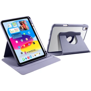 iPad 10. Nesil 11. Nesil A16 2022 - 2025 10.9" Uyumlu Kılıf Simplism 360 Dönen Yatay Dikey Standlı Kalemlikli Kılıf Arkası Şeffaf