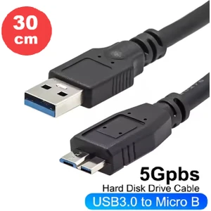 Usb3.0 Taşınabilir HDD Hard Disk Harddisk Kablosu, Micro USB -B, 5 Gbps High Speed, 30 cm