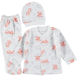 Raporlu Desenli Zıbın Takımı 0- 3 Ay 3 Lü Kaliteli Set