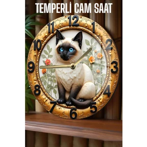 Şıklık ve Dayanıklılığı Bir Arada! 3D Görünümlü Temperli Cam Saat – 33 cm CSDW289