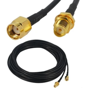 4342 Wireless Wi-Fi Anten 3 Metre Uzatıcı Altın Kaplama Uzatma Kablosu Bilgisayar,modem,access Point , Wireless Adaptör Gibi Cihazların Antenlerini Uzatmak Için Kullanılır.