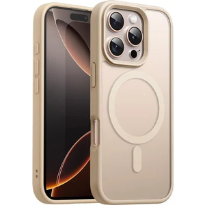 iPhone 16 Pro Max Uyumlu Kenarları Renkli Şeffaf Magsafe Kılıf