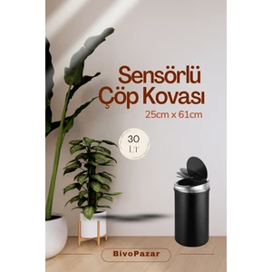 Sensörlü Çöp Kovası USB Şarjlı 30 Lt