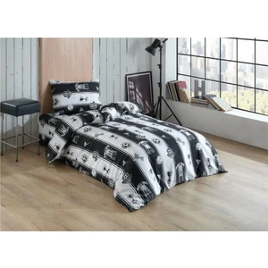 Tek Kişilik Beşiktaşlı Taraftar Nevresim Takımı & 1 Adet Yastık Kılıfı & Lastikli Çarşaf