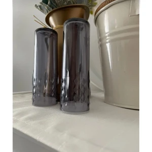 Ipek Züccaciye Akrilik Füme Renk Tuzluk Biberlik Seti